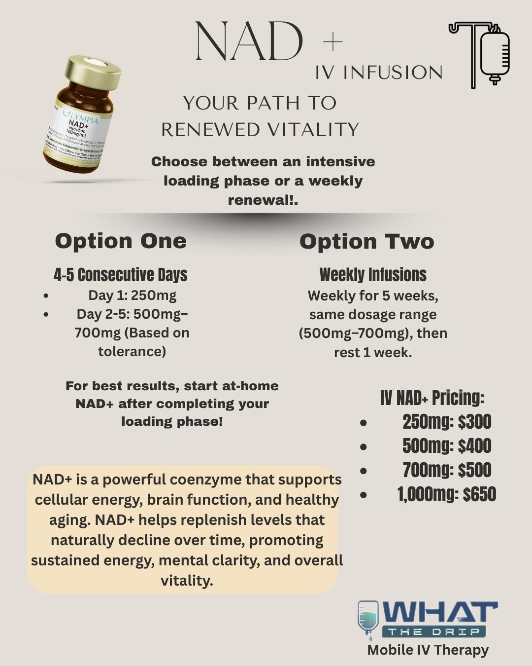 NAD+ infusion detailed description